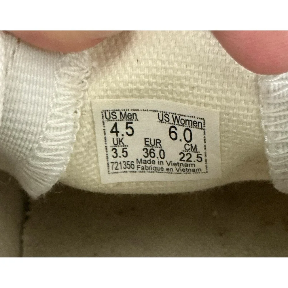 VANS Yellow Checkerboard Slip On Sneakers Unisex Skate‎ Shoe Mens 4.5 Women's 6